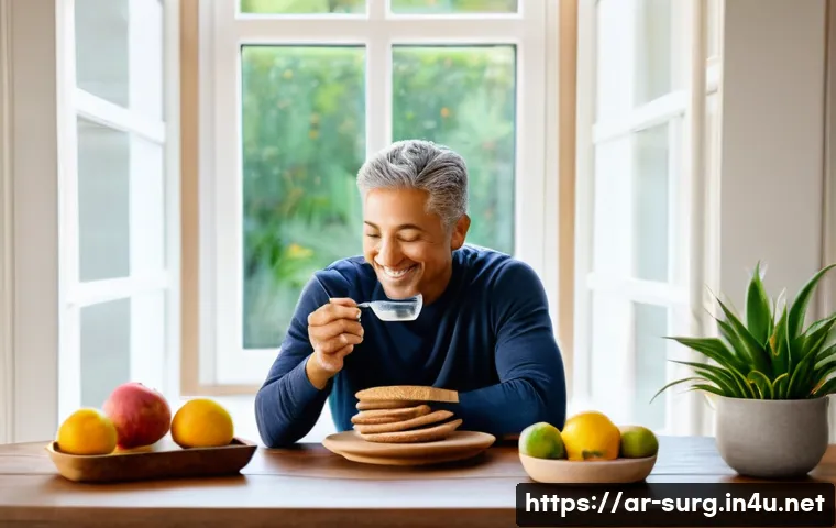 탈장 통증 완화법 - **Prompt 1: "Healthy Living and Prevention"**
    A serene indoor scene depicting a diverse group of...